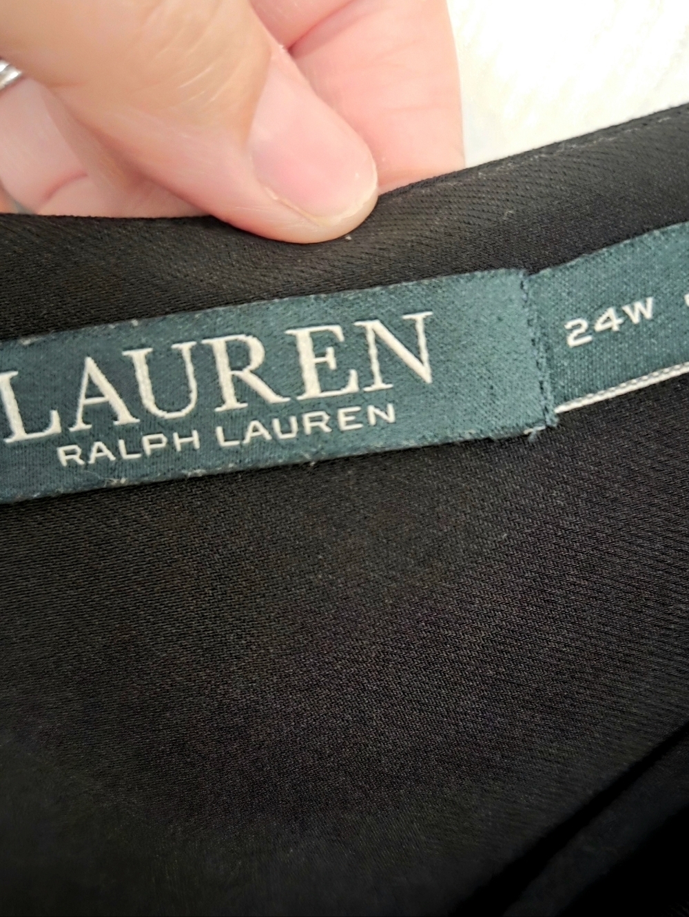 Lauren Ralph Lauren Black Cold-Shoulder Draped Women’s Dress - Picture 5 of 9